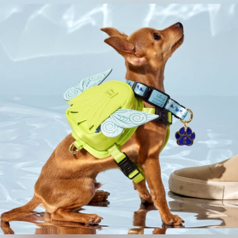 NWT Loungefly Disney Peter Pan Tinker bell cosplay pet harness size Large/med - Picture 2 of 9